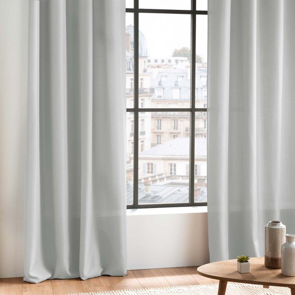 Šviesiai pilkos spalvos užuolaida 140x260 cm Essentiel – douceur d'intérieur-image-1