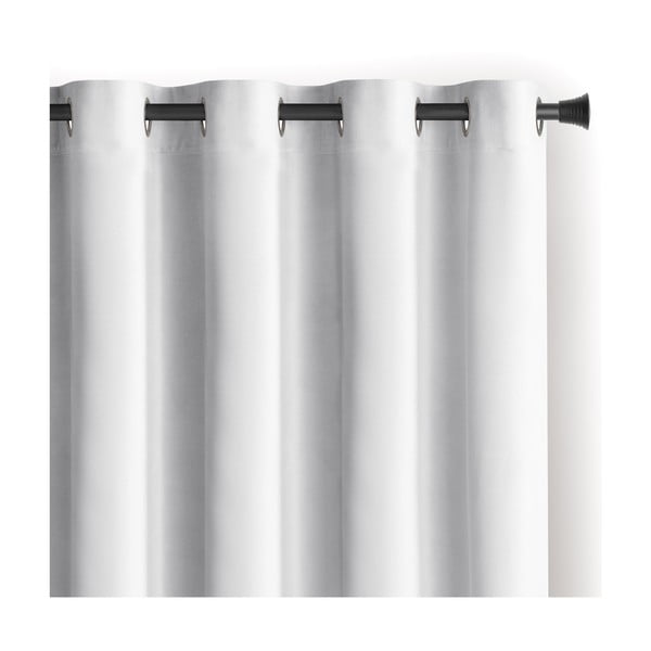 Baltos spalvos iš velveto pritemdymas (dalinis užtemimas) užuolaida 140x270 cm Eyelets – Restilo