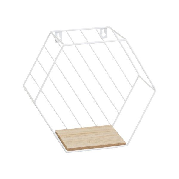 Sieninės lentynos baltos spalvos/natūralios spalvos 3 vnt. 31 cm – Casa Selección-image-4