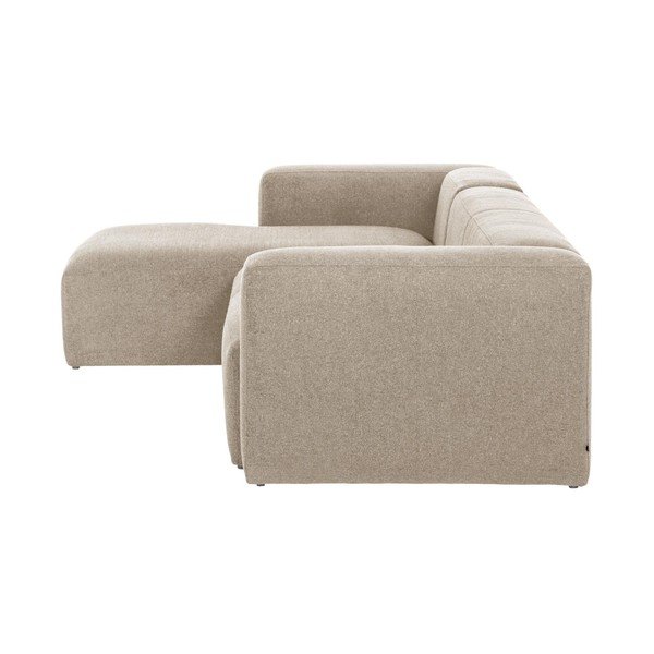 Kampinė sofa smėlio spalvos (su kairiuoju kampu) Blok – Kave Home-image-2