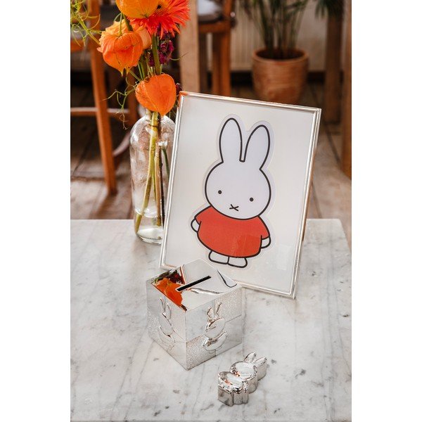 Iš metalo pastatomas/pakabinamas rėmas sidabrinės spalvos 15x20 cm Miffy – Zilverstad-image-3