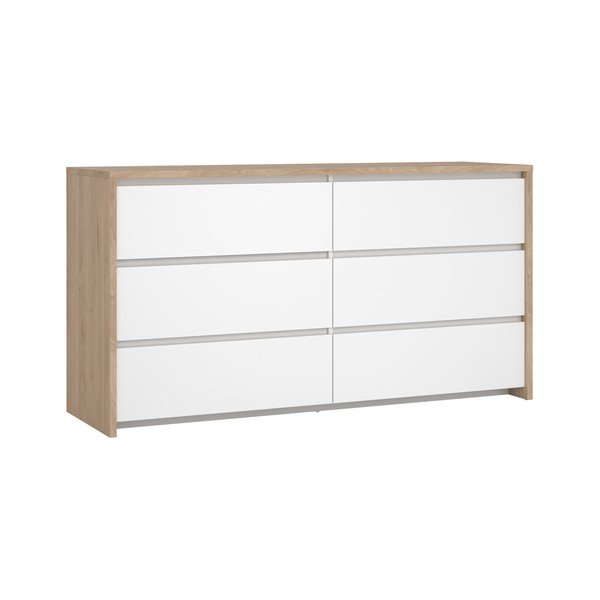 Baltos spalvos šoninė spintelė 157x84x48 cm Next – Tvilum