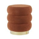 Iš boucle pufas oranžinės spalvos Kimi – Light & Living