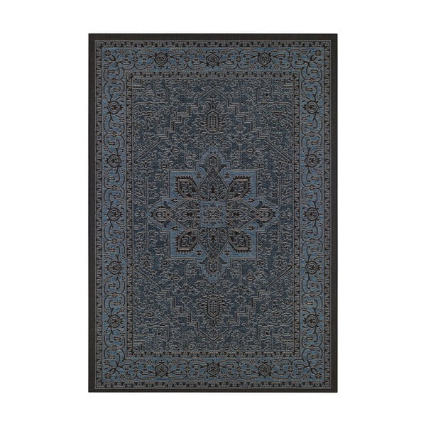 Juodai mėlynas lauko kilimas NORTHRUGS Anjara, 160 x 230 cm