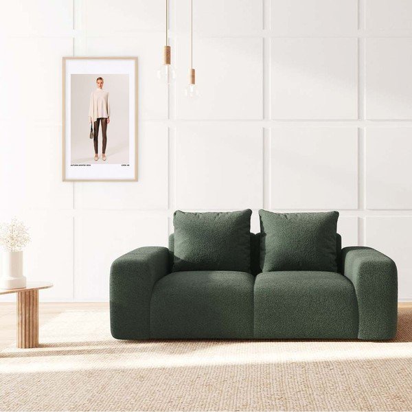 Žalios spalvos iš boucle sofa 212 cm Monce – Rodier-image-1