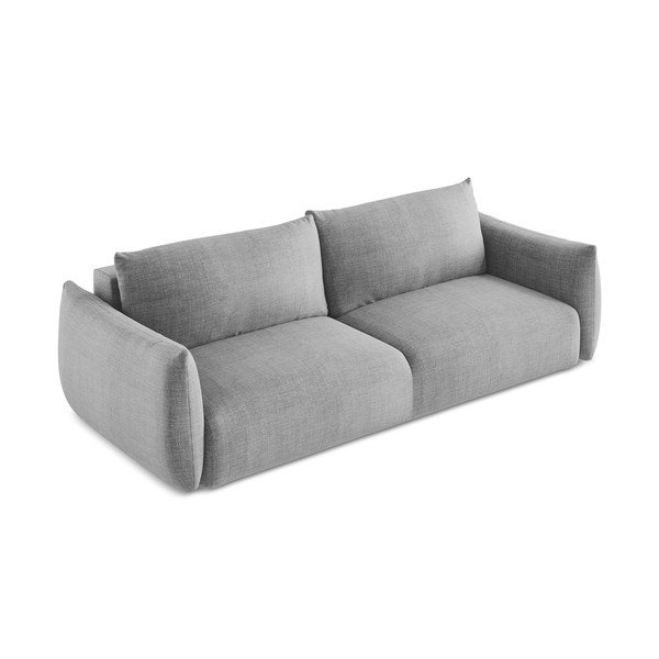 Šviesiai pilkos spalvos sulankstoma sofa 230 cm Leila – Makamii-image-4