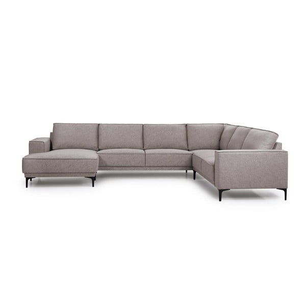 Kampinė sofa pilkos spalvos (su kairiuoju kampu/„U“ formos) Copenhagen – Scandic