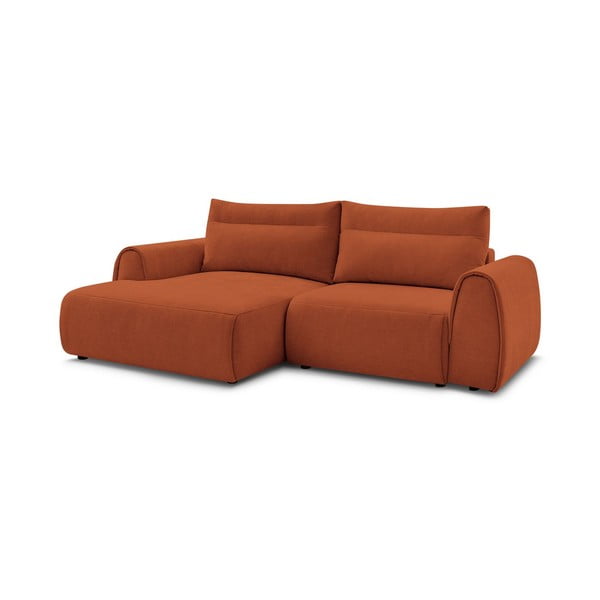 Kampinė sofa oranžinės spalvos Aden – Bobochic Paris-image-3