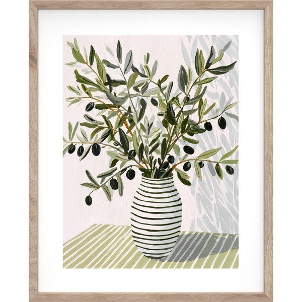 Spausdintas paveikslas su rėmeliu 40x50 cm Olive Bunch II – Styler