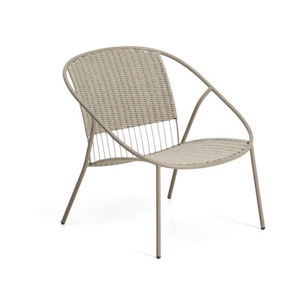 Taupe spalvos sodo krėslas Atrani – Kave Home