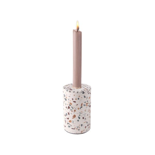 Rankų darbo žvakidė PT LIVING Terrazzo Trois, aukštis 12,5 cm-image-2