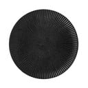 Juodos spalvos akmens masės lėkštė Bloomingville Neri, ø 18 cm