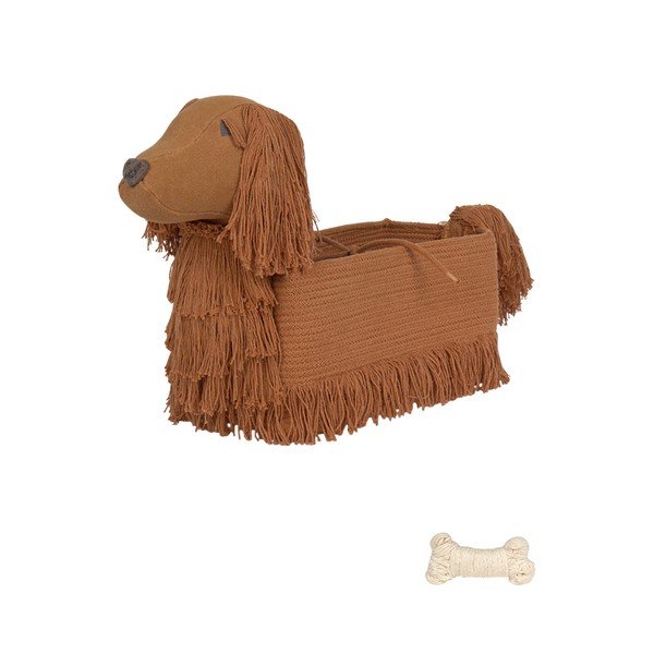 Rudos spalvos iš tekstilės vaikiškas krepšys 68x24x35 cm Poppy – Lorena Canals