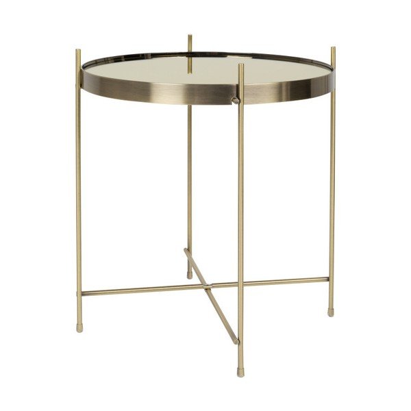 Auksinis kavos staliukas Zuiver Cupid, ø 43 cm