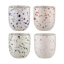 Puodeliai baltos spalvos iš akmens masės 4 vnt. 350 ml Carnival – Ladelle