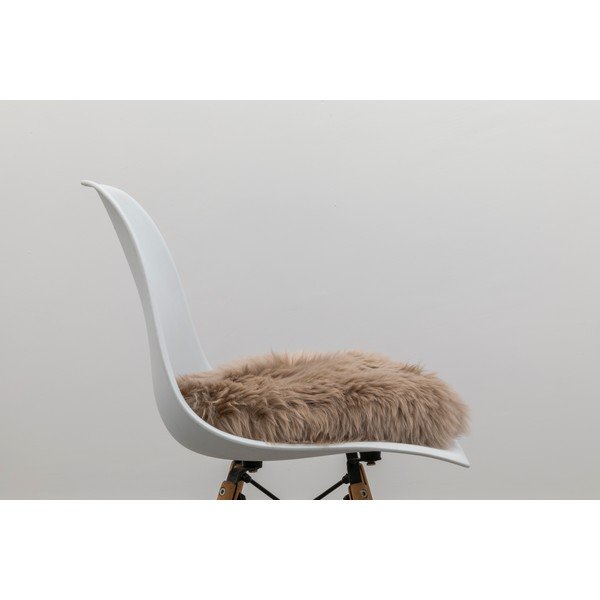 Smėlio spalvos avikailio pagalvėlė Native Natural Round, ⌀ 40 cm-image-2