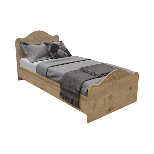 Viengulė lova natūralios spalvos 90x190 cm Lefkas – Kalune Design