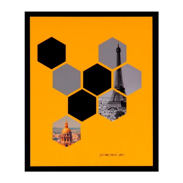Medžio atvaizdas Hexag, 25 x 30 cm