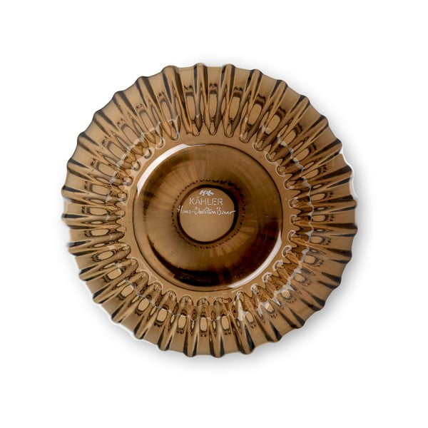 Rudos spalvos stiklinė vaza Kähler Design Hammershøi, aukštis 14 cm-image-3