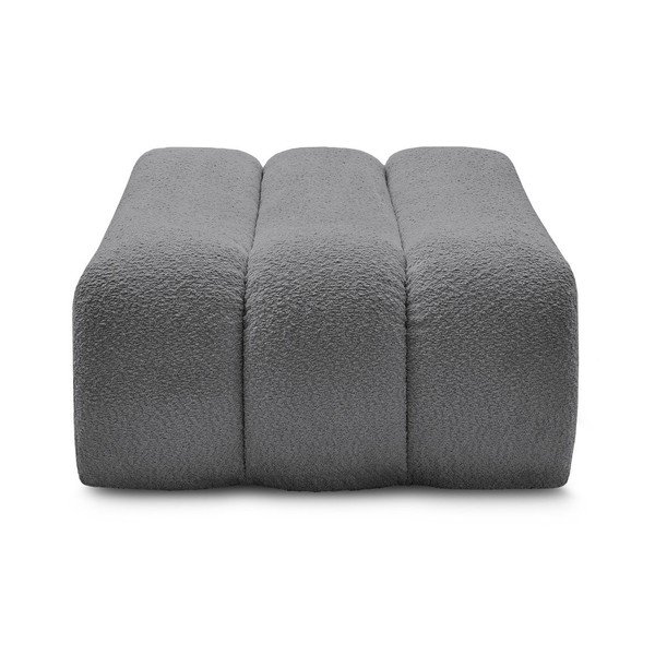 Pilkos spalvos taburetė iš boucle Azra – Bobochic Paris-image-4