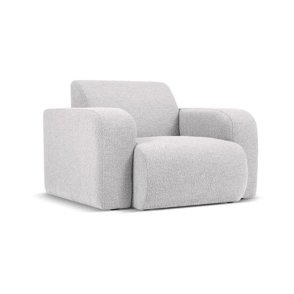 Krėslas šviesiai pilkos spalvos iš boucle Molino – Micadoni Home