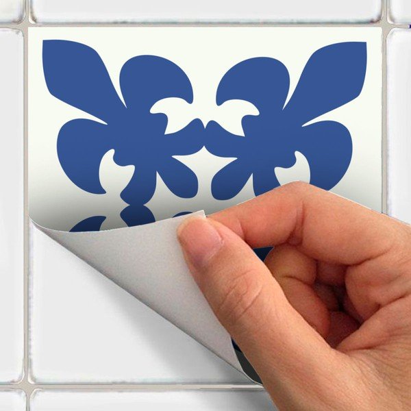 9 sieninių lipdukų rinkinys "Ambiance Cement Tiles Linia", 10 x 10 cm-image-2