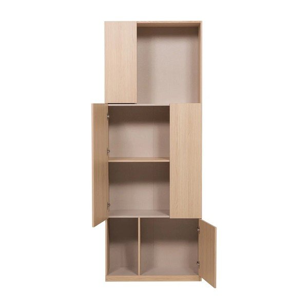 Natūralios spalvos modulinė spinta 80x215 cm Build – WOOOD-image-3