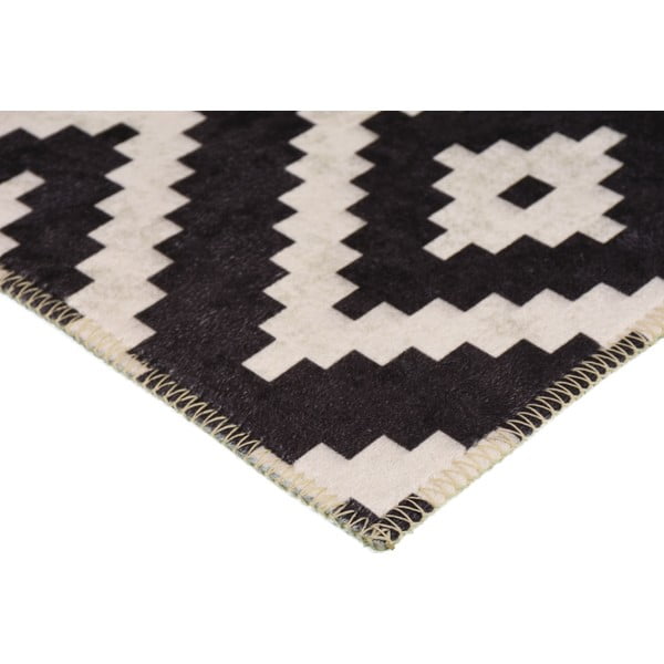 Juodas plaunamas kilimas 230x160 cm - Vitaus-image-2