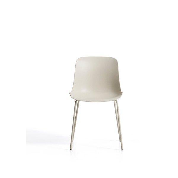 Smėlio spalvos plastikinė sodo kėdė Altea – Kave Home-image-1