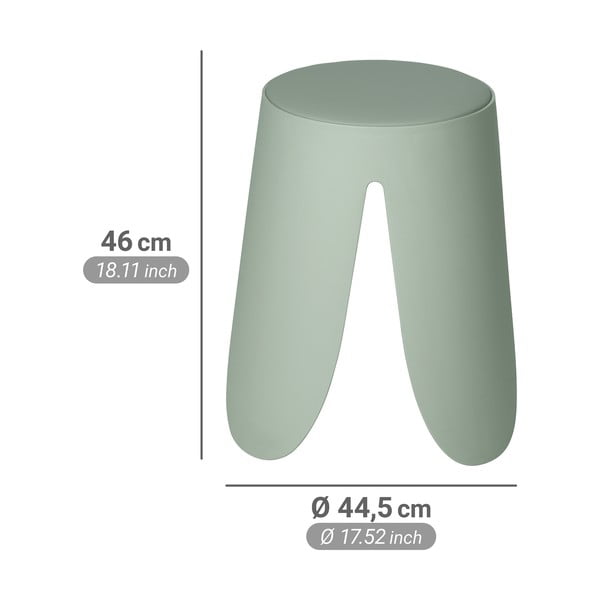 Šalavijo spalvos iš plastiko galima dėti viena ant kitos taburetė Comiso – Wenko-image-4