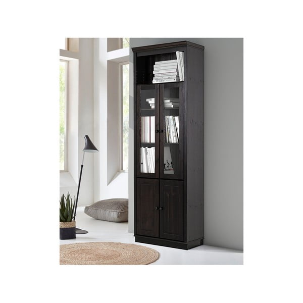 Iš pušies masyvo vitrina rudos spalvos 74x223 cm Anita – Støraa-image-2