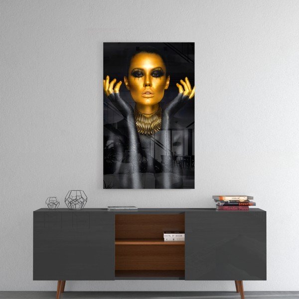 Paveikslas ant stiklo Insigne Golden Diva-image-1