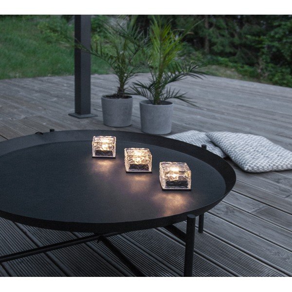 Lauko LED žvakės 3 vnt. saulės baterijos (aukštis 5,5 cm) Icecube – Star Trading-image-1