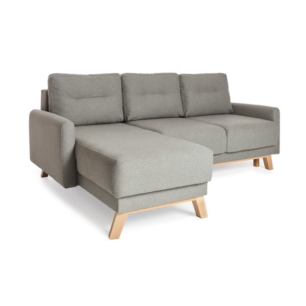 Šviesiai pilka modulinė kampinė sofa-lova Bonami Selection Pop-image-3