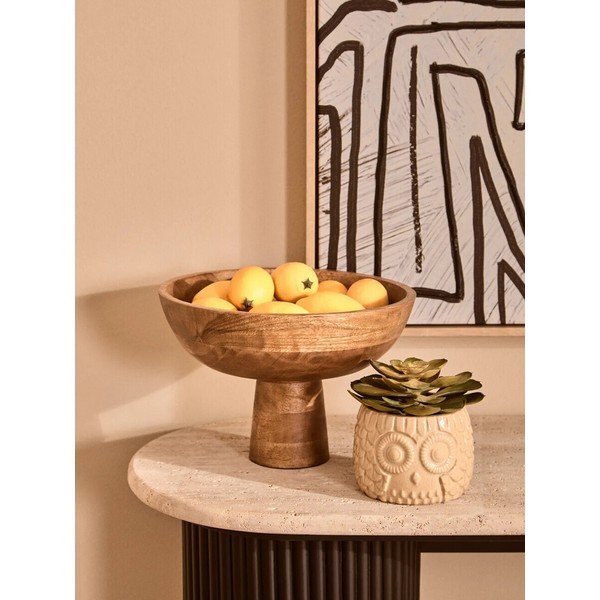 Natūralios spalvos iš medienos dubuo ø 27 cm Kara – Premier Housewares-image-2