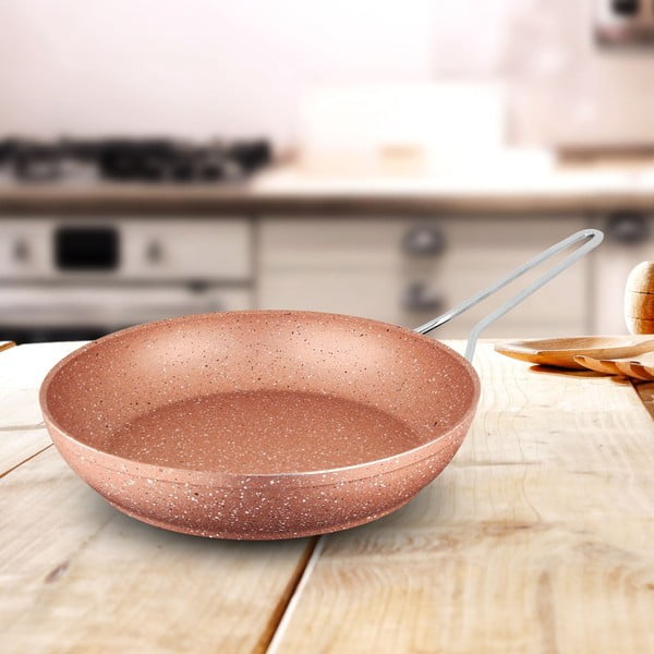 Rožinė aliuminio keptuvė Güral Porselen Classic, ø 28 cm-image-1