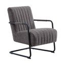 Krėslas tamsiai pilkos spalvos Trout – Unique Furniture
