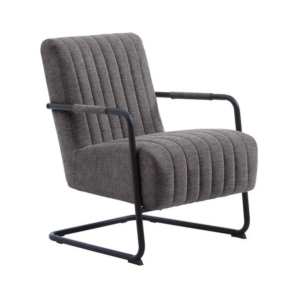 Krėslas tamsiai pilkos spalvos Trout – Unique Furniture