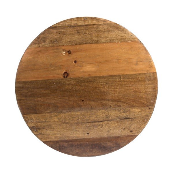 Pilkos spalvos/natūralios spalvos iš metalo apvalios formos kavos staliukas ø 90 cm Lancaster – Bizzotto-image-2