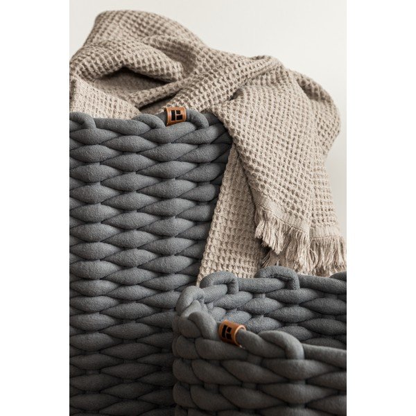 Iš tekstilės krepšys ø 40x40 cm Peach Skin Round XL – Bigso-image-3