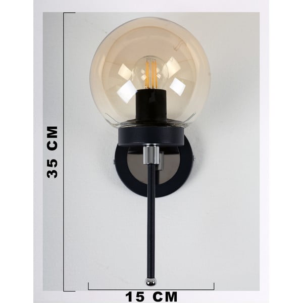 Sieninė lempa ochros spalvos/juodos spalvos ø 15 cm Tokyo – Squid Lighting-image-2