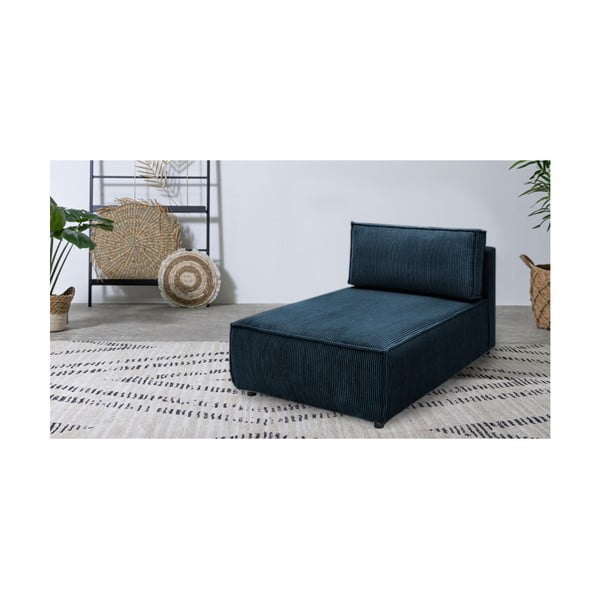 Modulinė sofa tamsiai mėlynos spalvos iš kordinio velveto (kintama) Nihad modular – Bobochic Paris-image-1