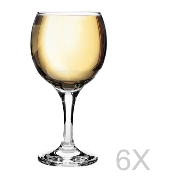 6 balto vyno taurių rinkinys "Bistro