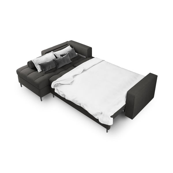 Tamsiai pilka sofa-lova Milo Casa Santo, kampas kairėje-image-4