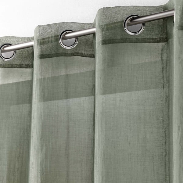 Permatoma užuolaida khaki spalvos 140x280 cm Telma – douceur d'intérieur-image-1