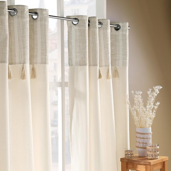 Natūralios spalvos užuolaida 140x240 cm Island – douceur d'intérieur-image-3