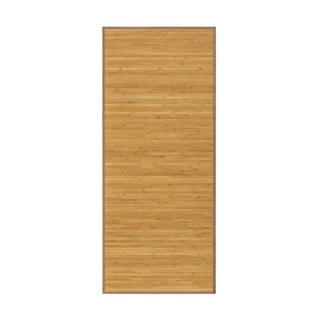 Iš bambuko pailgos formos kilimas natūralios spalvos 75x175 cm – Casa Selección