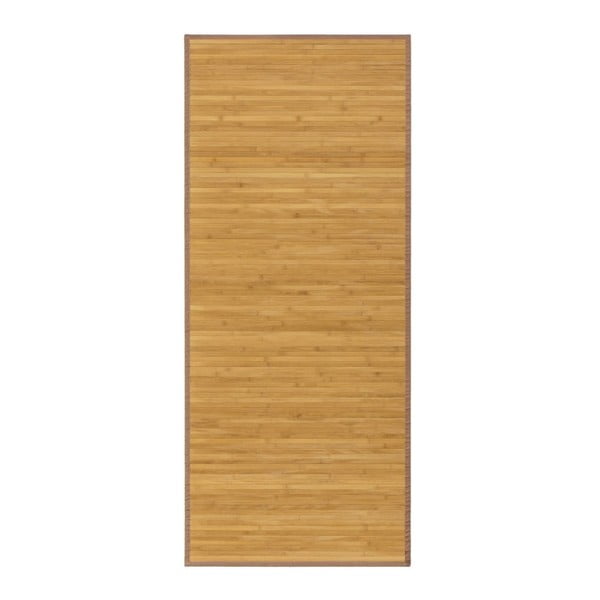 Iš bambuko pailgos formos kilimas natūralios spalvos 75x175 cm – Casa Selección