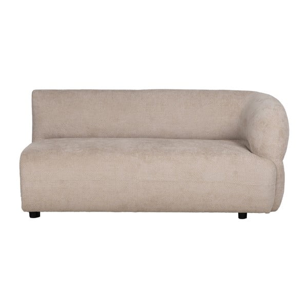 Smėlio spalvos iš šenilinio audinio sofa su dešiniuoju kampu 151 cm Minimal – Ixia