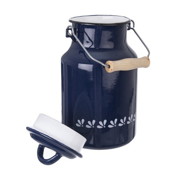 Mėlynas emaliuotas pieno ąsotis Orion, 2 l-image-2